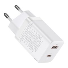 Kiirlaadija, Baseus, USB-C 30W PD QC Super Si Pro, valge hind ja info | Akupangad | kaup24.ee