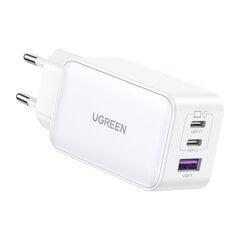 Szybka ładowarka, Ugreen CD2441, GaN 65W USB-A / 2x USB-C, biała цена и информация | Зарядные устройства Power bank | kaup24.ee