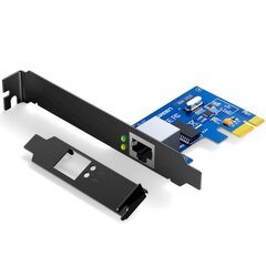 PCI-E Gigabit 10/100/1000Mbps võrgukaart, Ugreen US2301, must hind ja info | Komponentide tarvikud | kaup24.ee