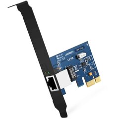 PCI-E Gigabit 10/100/1000Mbps võrgukaart, Ugreen US2301, must hind ja info | Komponentide tarvikud | kaup24.ee