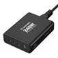 Võrgulaadija, Wozinsky WGCSB1, GaN, 240 W., USB-A, 3x USB-C, must hind ja info | Akupangad | kaup24.ee