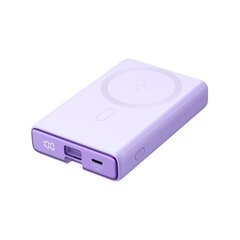 Магнитный аккумулятор, Joyroom JR-PBM011, 10000 мАч, 20 Вт, с подставкой и кабелем Lightning USB-C, фиолетовый цена и информация | Зарядные устройства Power bank | kaup24.ee