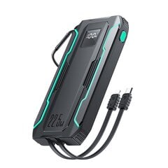 Välitingimustes kasutatav aku, Joyroom JR-L0171, 10000 mAh., sisseehitatud USB-C ja Lightning kaabliga, must hind ja info | Akupangad | kaup24.ee