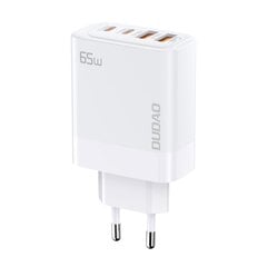 Сетевое зарядное устройство, Dudao A65EU1, GaN 2x USB-A, 2 x USB-C, PD, 65 Вт., белый цена и информация | Зарядные устройства Power bank | kaup24.ee