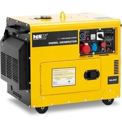 Diiselgeneraator, MSW-AVR 5000S EURO51, 16 l., 240/400 V., 5000 W., AVR hind ja info | Generaatorid | kaup24.ee