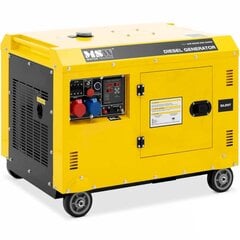 Ratastel diiselgeneraator, MSW-AVR 8500S MAX EURO51, 240/400 V., 8500 W., 10 kVA., 30 l. hind ja info | Generaatorid | kaup24.ee