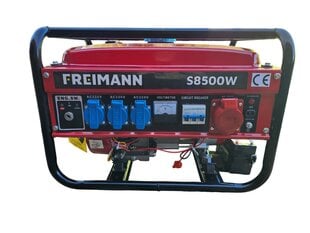 Трехфазный бензиновый генератор Freimann S8500W с электростартером цена и информация | Электрогенераторы | kaup24.ee