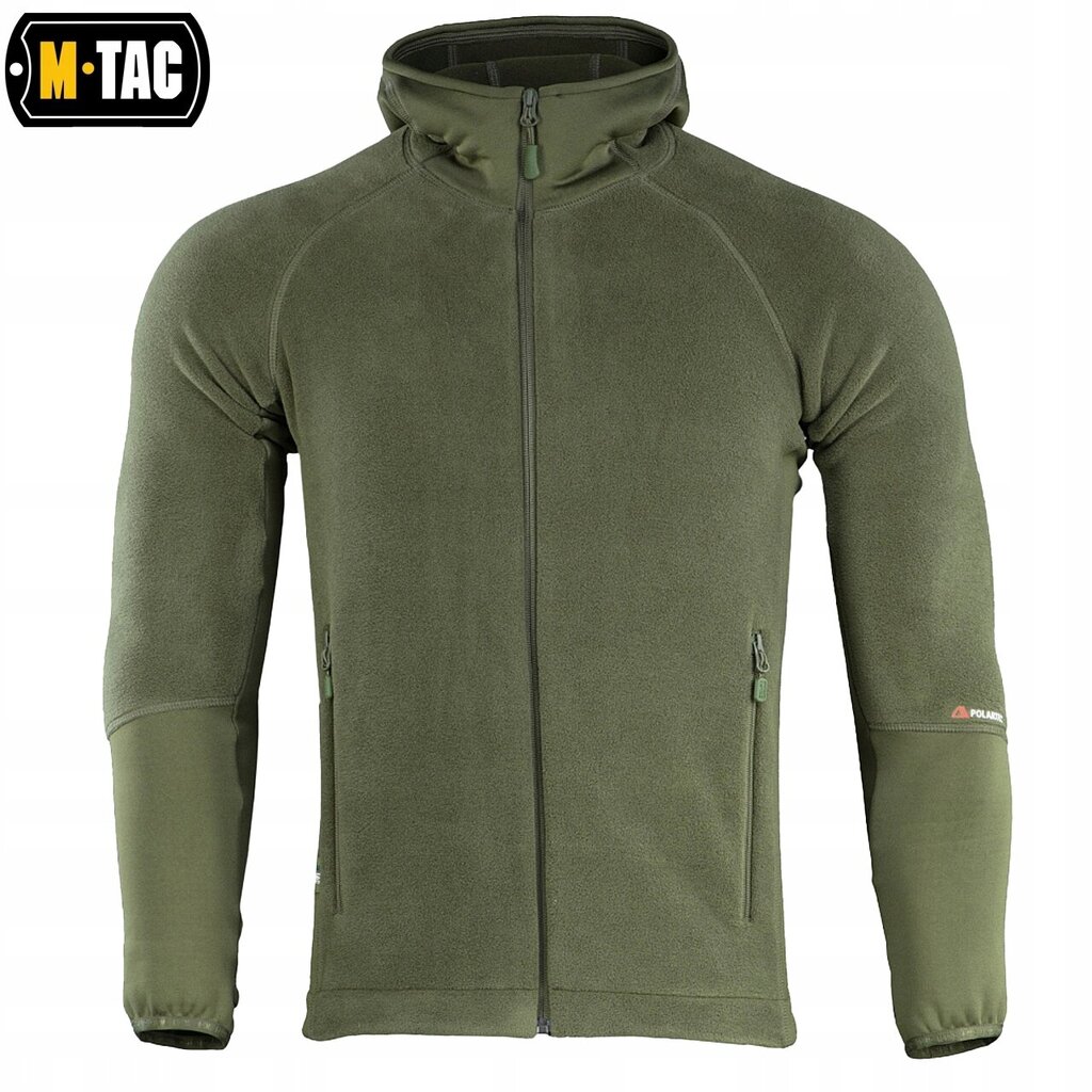 Meeste kapuutsiga dressipluus M-Tac Hoodie Polartec Sport, Army Olive цена и информация | Meeste pusad | kaup24.ee