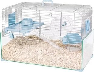 Puur närilistele Zolux Rodent Cage, 29x52x35 cm, sinine hind ja info | Puurid ja tarvikud väikeloomadele | kaup24.ee