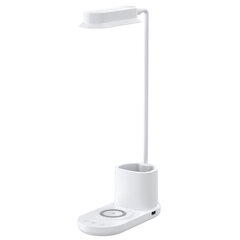 Elight T9 5W Lauavalgus koos 15W traadita laadija + Pastakaklaasiga USB-C ühendus Valge hind ja info | Laualambid | kaup24.ee