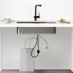 Смеситель для кухни Auralum JBG0507 KITCHEN FAUCET, черный, с душем цена и информация | Принадлежности для кухонных раковин и смесителей | kaup24.ee