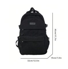 Universaalne seljakott 35x17x45 cm, must hind ja info | Koolikotid, sussikotid | kaup24.ee