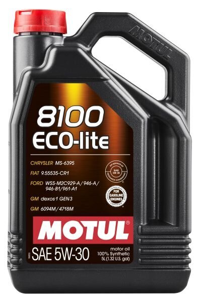 Mootoriõli Motul 8100 ECO-LITE 5W30, 5L цена и информация | Mootoriõlid | kaup24.ee