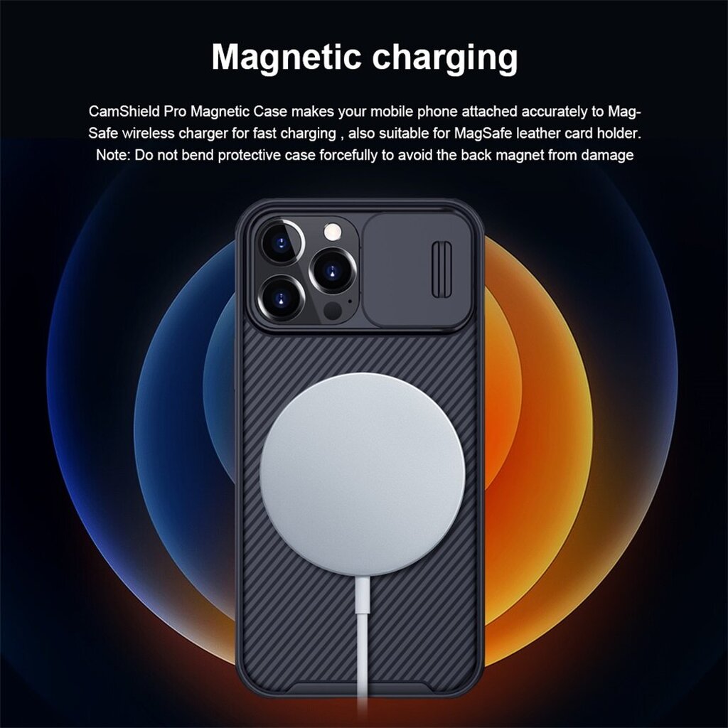 IPhone 13 12 / Pro / Max Case CamShield Magnetic Case tugi Mag-Safe Slide Camera objektiivikate iPhone 13 12 Mini jaoks – iPhone13 Pro Max jaoks hind ja info | Telefoni kaaned, ümbrised | kaup24.ee