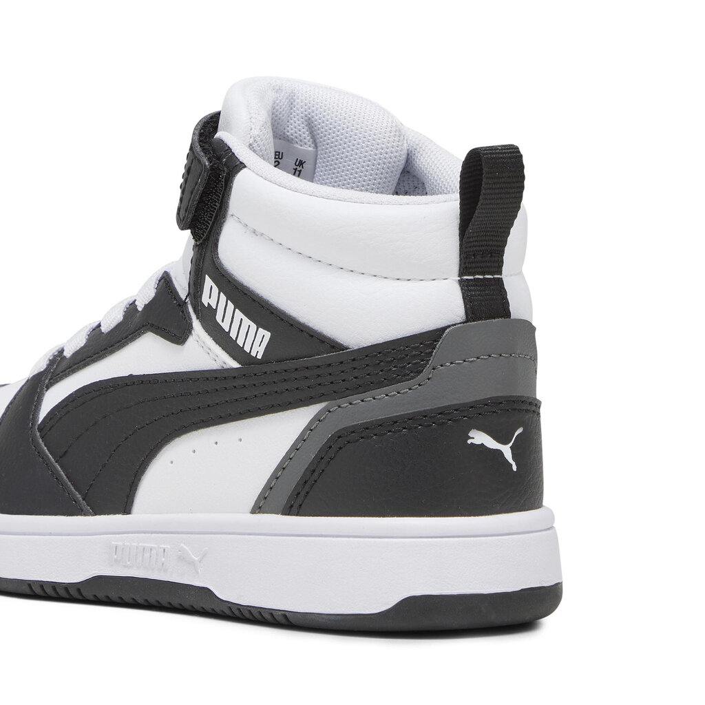 Puma Lastejalatsid Rebound V6 Mid Jr White Black 393832 01 393832 01/1 hind ja info | Spordi- ja vabaajajalatsid meestele | kaup24.ee