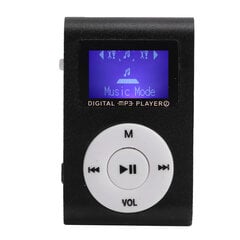 Портативный мини MP3 музыкальный плеер Sports BackClip LCD экран MP3 поддержка карт памяти (черный) цена и информация | Наушники | kaup24.ee