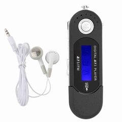 Портативный музыкальный MP3 USB-плеер с ЖК-экраном FM-радио Голосовая карта памяти Черный цена и информация | MP3 плеер, MP4 плеер | kaup24.ee