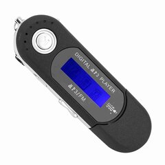 Портативный музыкальный MP3 USB-плеер с ЖК-экраном FM-радио Голосовая карта памяти Черный цена и информация | MP3 плеер, MP4 плеер | kaup24.ee