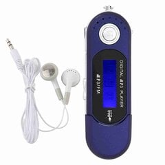 Портативный музыкальный MP3 USB-плеер с ЖК-экраном FM-радио Голосовая карта памяти Синий цена и информация | MP3 плеер, MP4 плеер | kaup24.ee