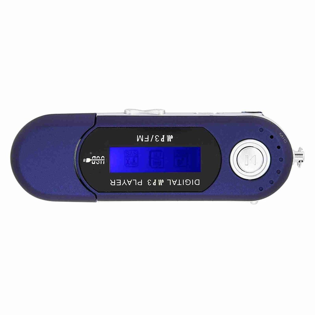 Kaasaskantav muusika MP3 USB-mängija LCD-ekraaniga FM-raadio häälemälukaart Sinine hind ja info | MP3-mängijad, MP4-mängijad | kaup24.ee