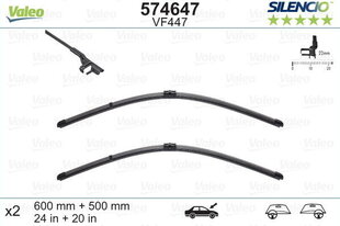 Kojameeste komplekt Valeo Silencio VF447 600/500mm BMW X5 E70, BMW X6 E71/72 hind ja info | Valeo Autokaubad | kaup24.ee