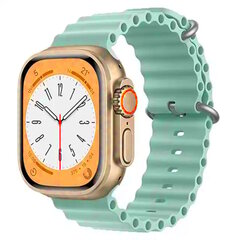 iWear S1 soonega pehme silikoonist 20 mm rihm Apple Watchile 49 mm / 45 mm / 44 mm / 42 mm heleroheline hind ja info | Nutikellade ja nutivõrude tarvikud | kaup24.ee