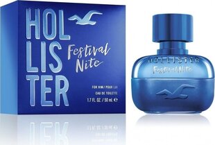 Туалетная вода для мужчин Hollister Festival Nite EDT, 50 мл цена и информация | Мужские духи | kaup24.ee