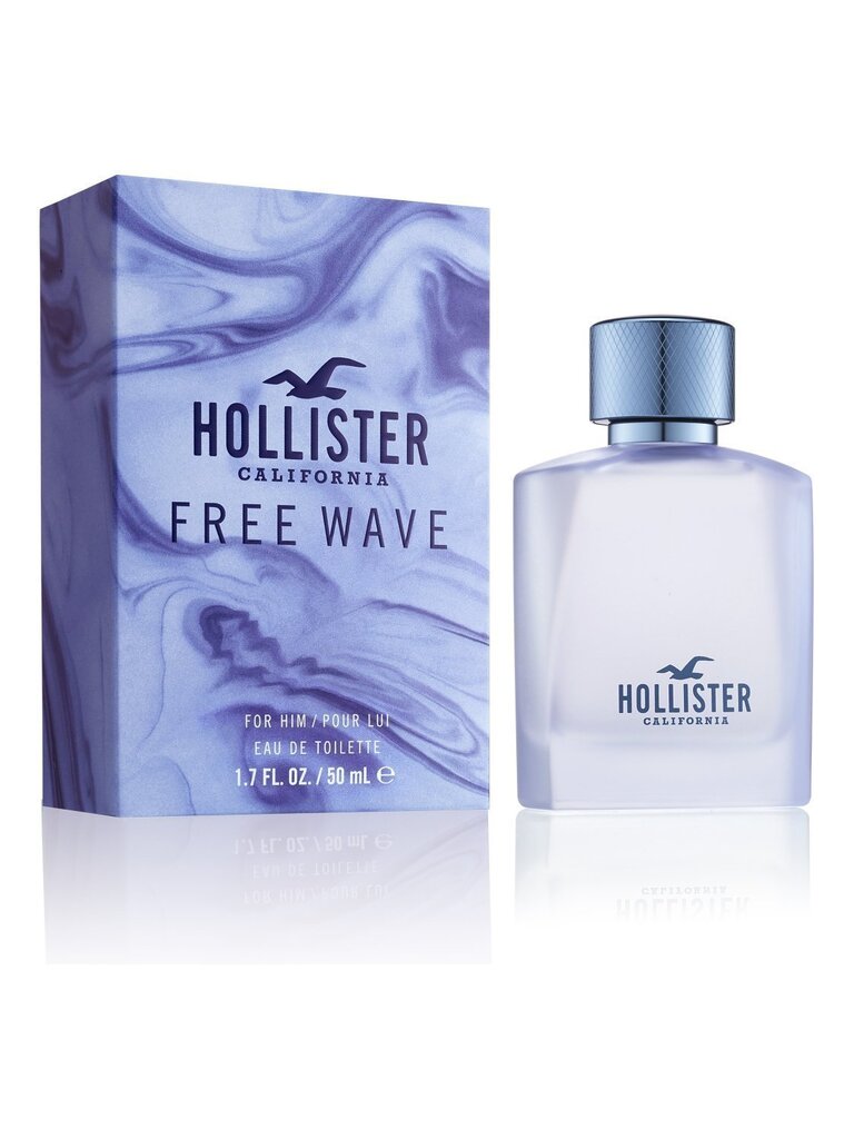 Tualettvesi meestele Hollister Free Wave EDT, 50 ml hind ja info | Meeste parfüümid | kaup24.ee