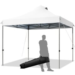 Costway Talvekindel telk Gazebo, 3x3m, valge цена и информация | Беседки, навесы, тенты | kaup24.ee