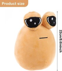 22 cm Pou Plush multikas tulnukas mänguasi Kawaii täidisega loomanukk Mängu figuurikingitused fännidele hind ja info | Pehmed mänguasjad | kaup24.ee