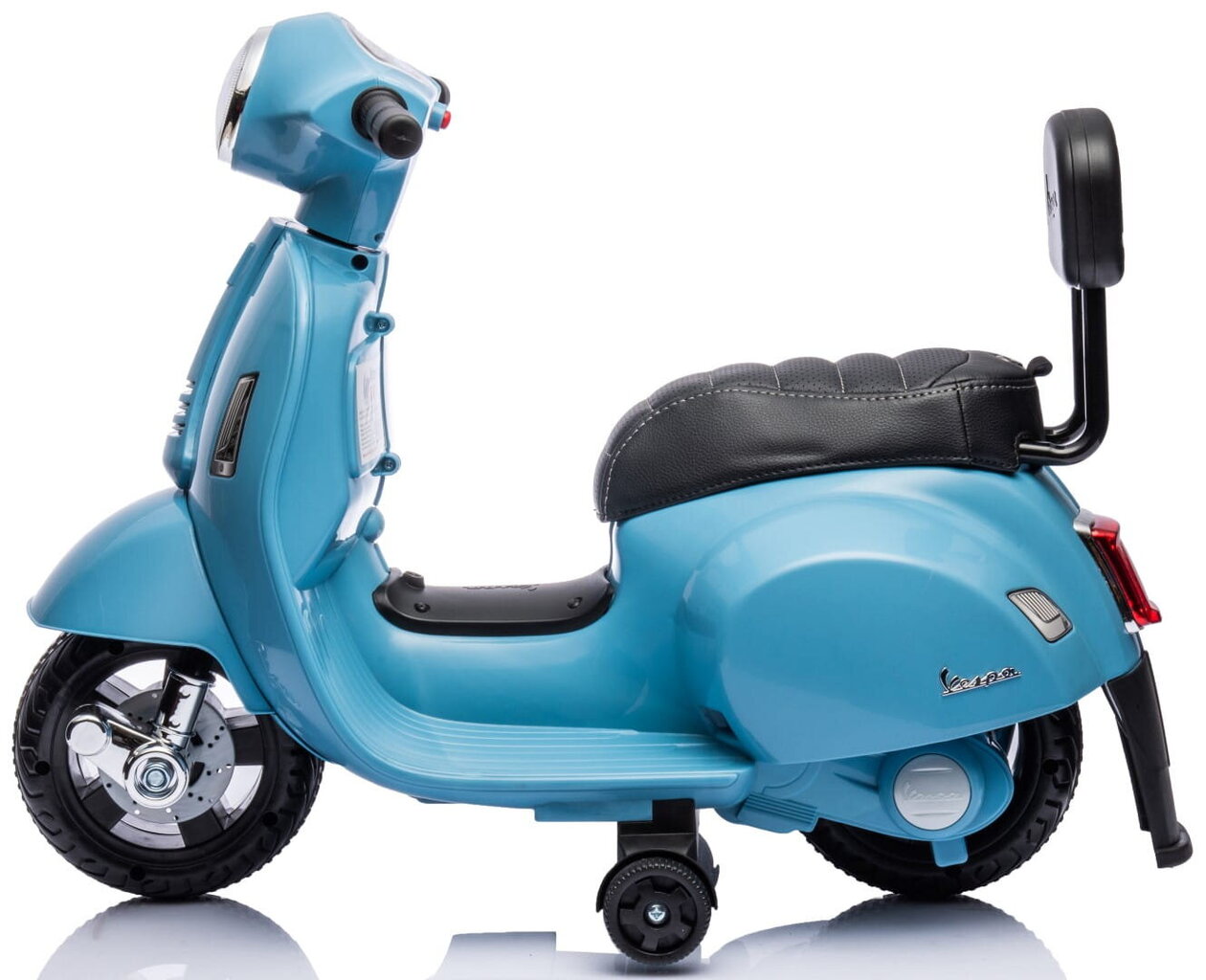 Elektriline mootorratas lastele Vespa 35W seljatoega, sinine Sun Baby hind ja info | Laste elektriautod | kaup24.ee