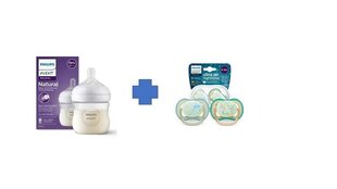 Бутылочка Philips Avent SCY900/01 с сосками Philips Avent SCF376/18, 0+ мес, 125 мл цена и информация | Бутылочки и аксессуары | kaup24.ee