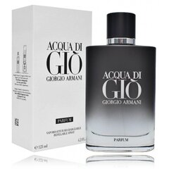 Armani (Джорджио Армани) Acqua di Gio Parfum - Многоразовый чистый парфюм для мужчин Многоразовый 125 мл цена и информация | Мужские духи | kaup24.ee