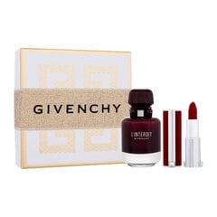 Kosmeetikakomplekt Givenchy L'Interdit Rouge EDP naistele: Lõhnavesi 50 ml + huulepulk 1 tk hind ja info | Naiste parfüümid | kaup24.ee