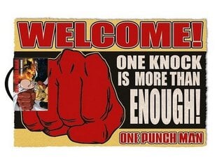 Uksematt One Punch Man - One Knock, 40x60cm цена и информация | Атрибутика для игроков | kaup24.ee