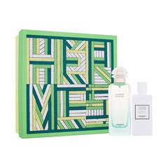 Kehahoolduskomplekt Hermes Un Jardin Sur Le Nil EDT naistele: Tualettvesi EDT, 100 ml + kehakreem, 80 ml hind ja info | Naiste parfüümid | kaup24.ee