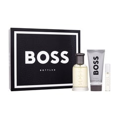 Kosmeetikakomplekt Hugo Boss Boss Bottled EDT meestele: Tualettvesi 100 ml + Tualettvesi 10 ml + dušigeel 100 ml hind ja info | Meeste parfüümid | kaup24.ee