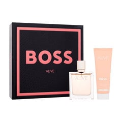 Kosmeetikakomplekt Hugo Boss Boss Alive EDP naistele: Lõhnavesi 50 ml + kehakreem 75 ml цена и информация | Женские духи | kaup24.ee