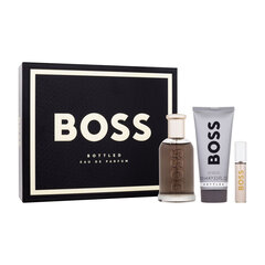 Kosmeetikakomplekt Hugo Boss Boss Bottled EDP meestele: Lõhnavesi 100 ml + Lõhnavesi 10 ml + dušigeel 100 ml hind ja info | Meeste parfüümid | kaup24.ee