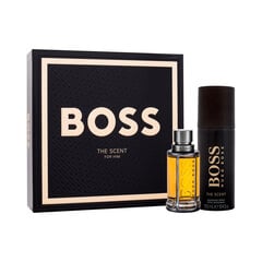 Kosmeetikakomplekt Hugo Boss Boss The Scent EDT meestele: Tualettvesi 50 ml + deodorant 150 ml цена и информация | Мужские духи | kaup24.ee