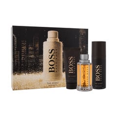 Kosmeetikakomplekt hugo Boss The Scent EDT meestele: Tualettvesi 100 ml + deodorant 150 ml + dušigeel 100 ml hind ja info | Meeste parfüümid | kaup24.ee