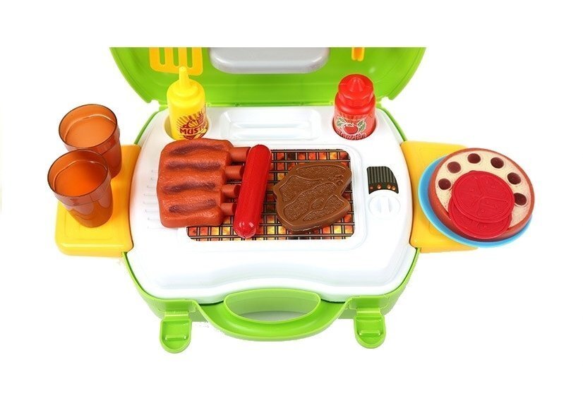 Mängu grill kohvris koos tarvikutega „BBQ“ hind ja info | Tüdrukute mänguasjad | kaup24.ee