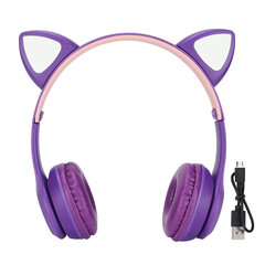 Y47 Cartoon Cat Ear BT-peakomplekt Stabiilne Stereo Juhtmeta BT-peakomplekt Lastele Tüdrukutele hind ja info | Kõrvaklapid | kaup24.ee