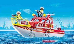 70147 PLAYMOBIL® City Action, Tuletõrje päästepaat hind ja info | Klotsid ja konstruktorid | kaup24.ee