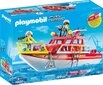 70147 PLAYMOBIL® City Action, Tuletõrje päästepaat hind ja info | Klotsid ja konstruktorid | kaup24.ee