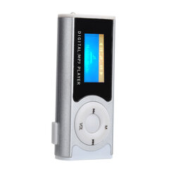 Портативный спортивный MP3-фонарик Mini BackClip LCD Mini Screen Music Media Player (серебристый) цена и информация | Наушники | kaup24.ee