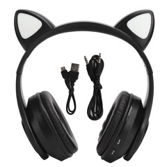 B39 Cat Ear Shape juhtmeta peakomplekt Bluetooth Armas mängukõrvaklapp muusika jaoks Kodu Sport Must hind ja info | Kõrvaklapid | kaup24.ee