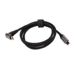 90-kraadine USB C kaabel 4K 60 Hz Toetab PD100W Type C 3.1 Gen2 täisfunktsionaalne USB C kiirlaadimisjuhe auruteki jaoks 100 cm/39,4 tolli hind ja info | Mängukonsoolide lisatarvikud | kaup24.ee