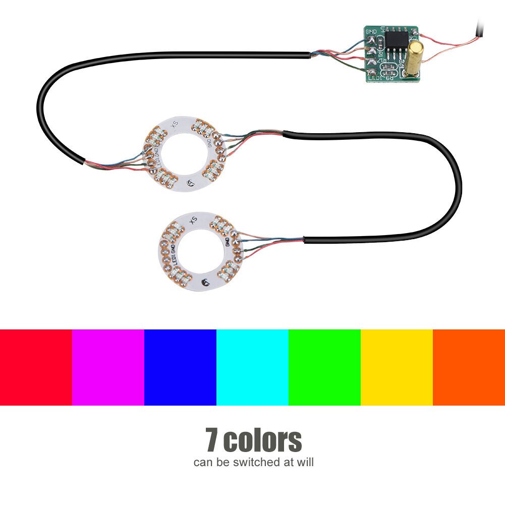 värvilist LED-valgustit Mod Thumbstick Caps LED-valgustite analoogpulgad (Xbox One'i jaoks) hind ja info | Mängukonsoolide lisatarvikud | kaup24.ee