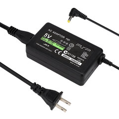 PSP 1000/2000/3000 jaoks mängukonsooli toiteadapter DC 5V/2A laadija 50/60Hz (USA 100-240V) hind ja info | Mängukonsoolide lisatarvikud | kaup24.ee